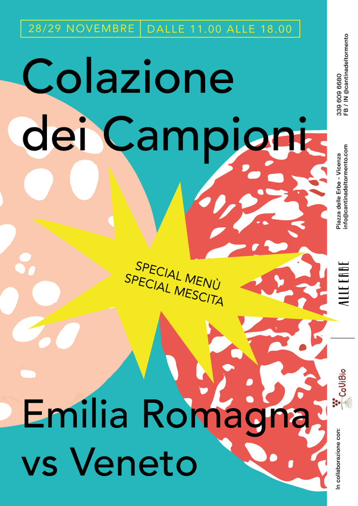 LA COLAZIONE DEI CAMPIONI - EMILIA ROMAGNA VS VENETO // 28 - 29 novembre 2020