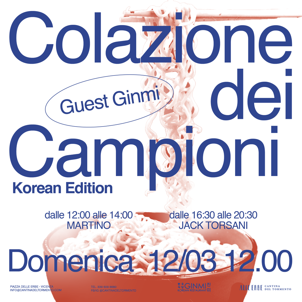 Domenica 12 marzo Colazione dei Campioni con Ginmi Ristoranrte Koreano - Milano