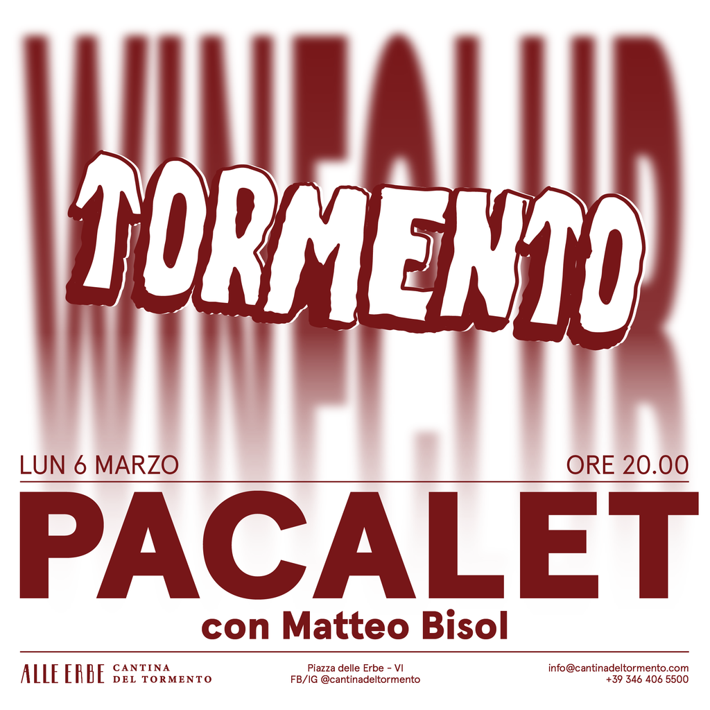 6 Marzo, Tormento Wine Club - Philipe Pacalet