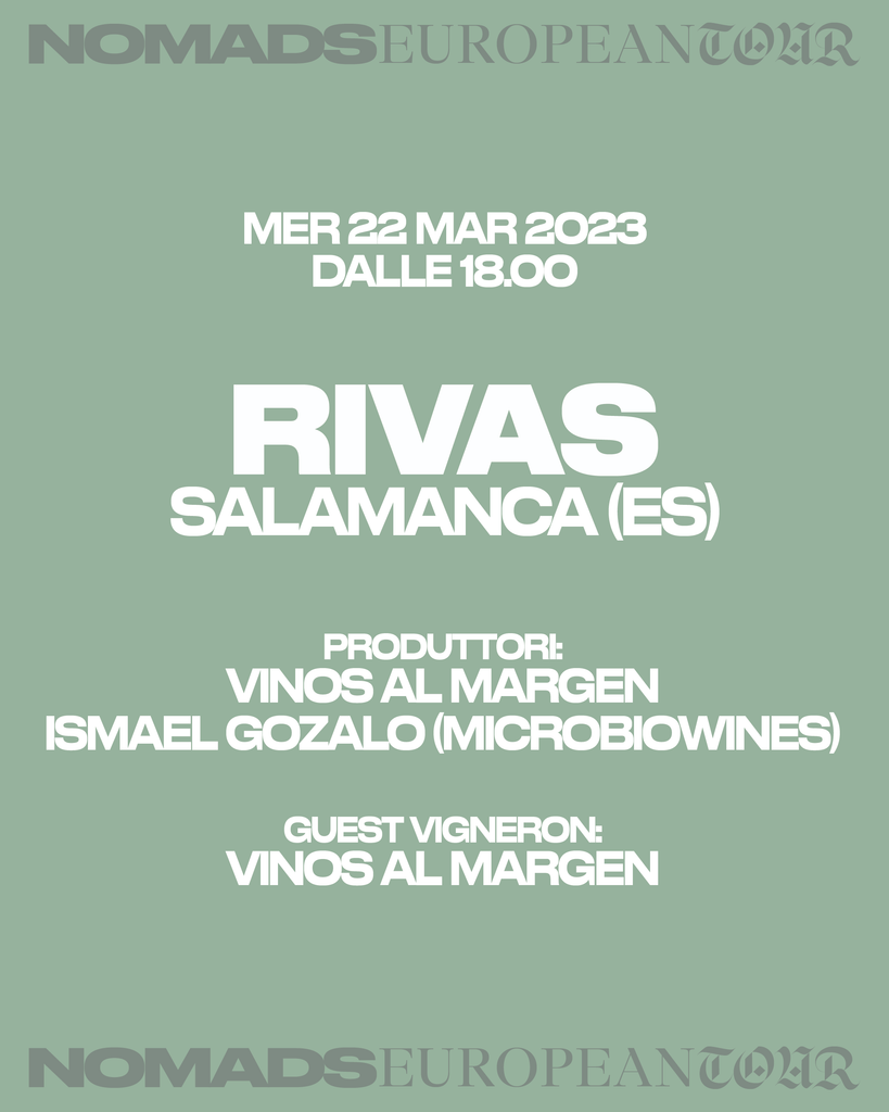 NOMADS EUROPEAN TOUR: 22/3 RIVAS Salamanca (ESP)