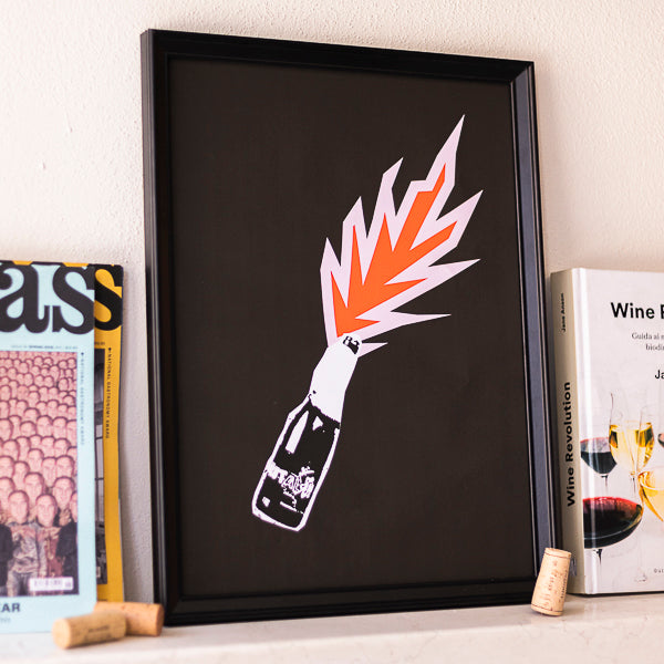 Wine Molotov Print
