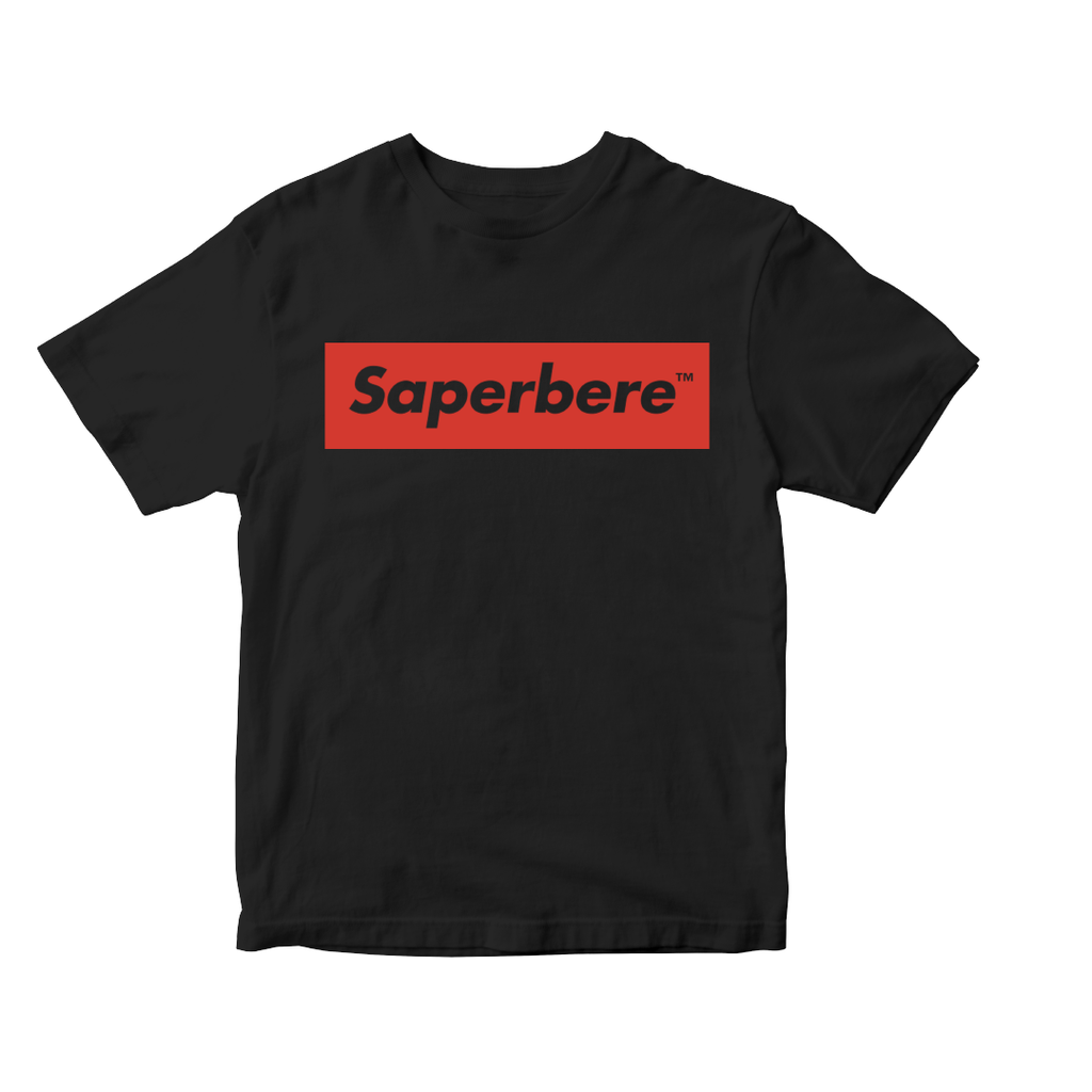 Black Front Printed Shirt - Saperbere